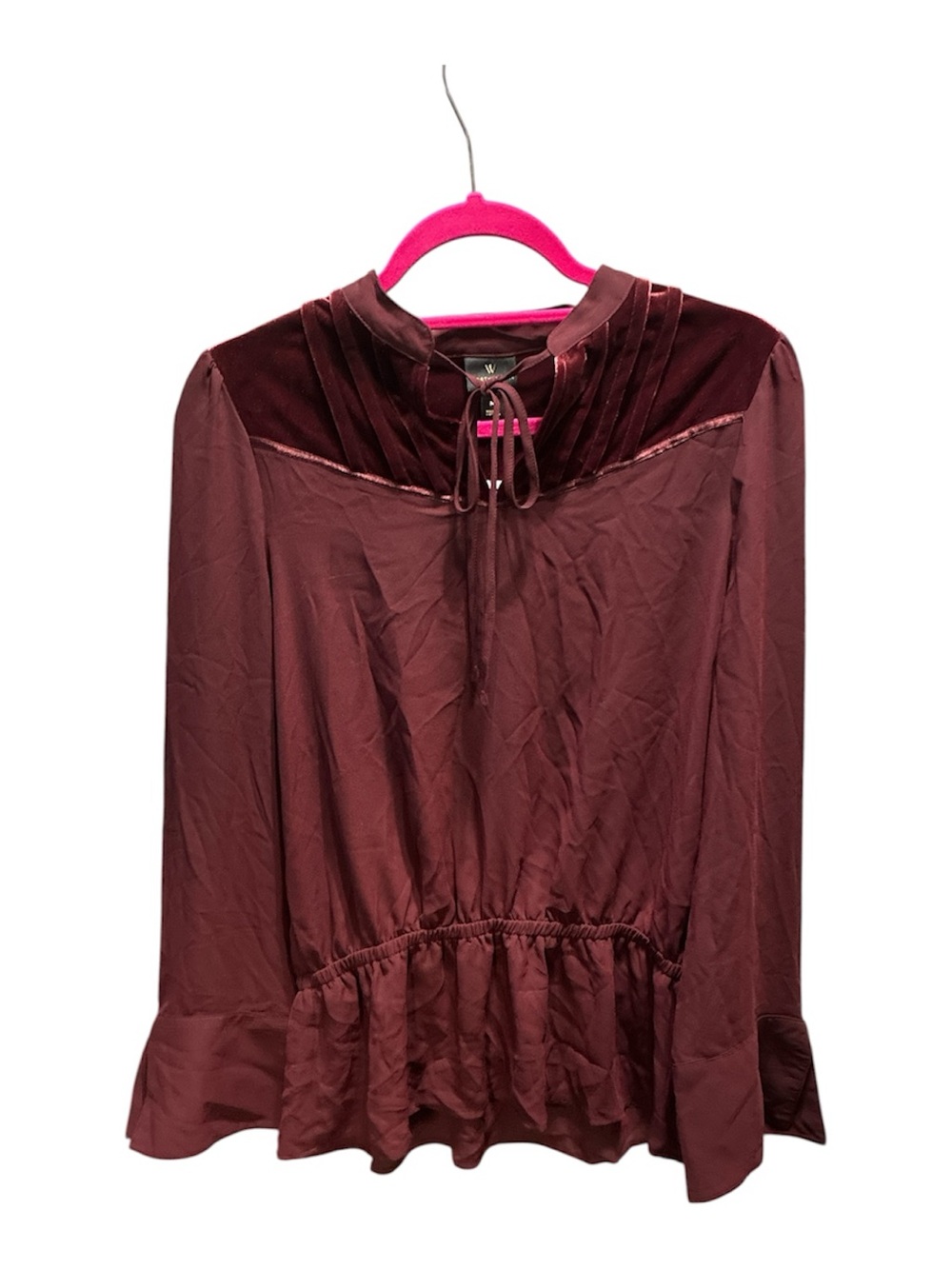 Worthington Maroon Berry Blouse